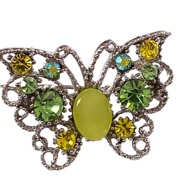 Crystal Butterfly Barrette - Picture 3 of 4